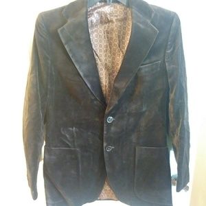 Beautiful Brown Velvet Members Only Blazer